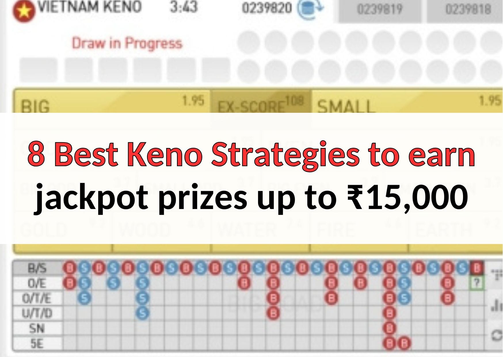 หา 0 BAR  Best Keno starties เพื่อได้รับรางวัลแจ็คพอตขึ้นถึง ₹ ph1  BAR 